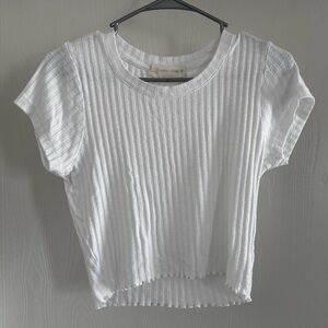 Ocean Drive | Short Sleeve White Tee | Size Small